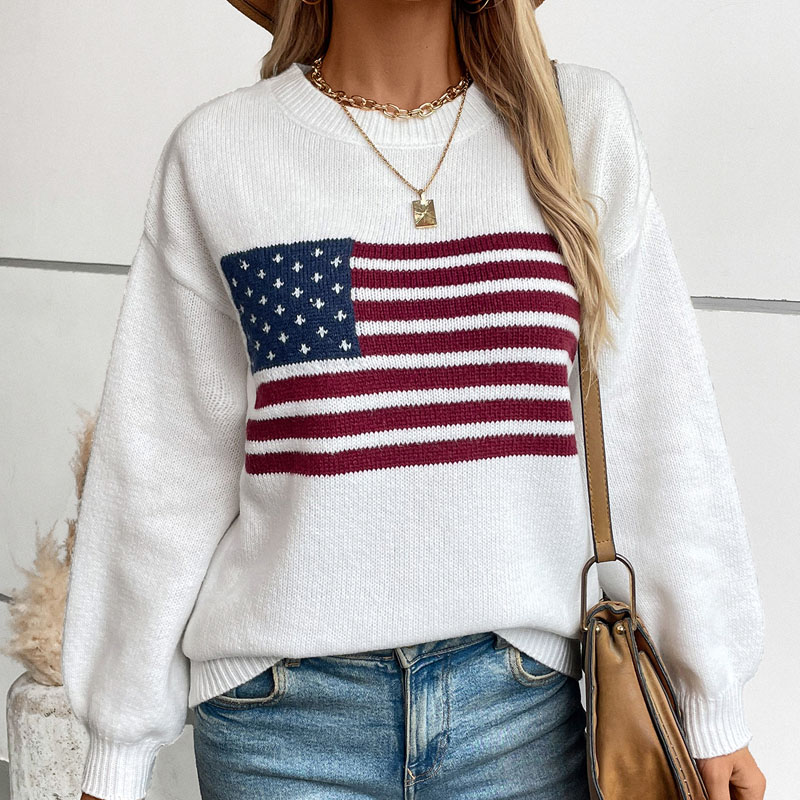 SWEATER SWEATER KOBIETY PULLOVER AMERICAN
