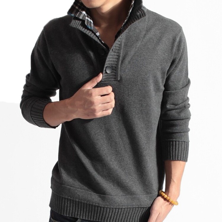Fake dwuczęściowy sweter polo