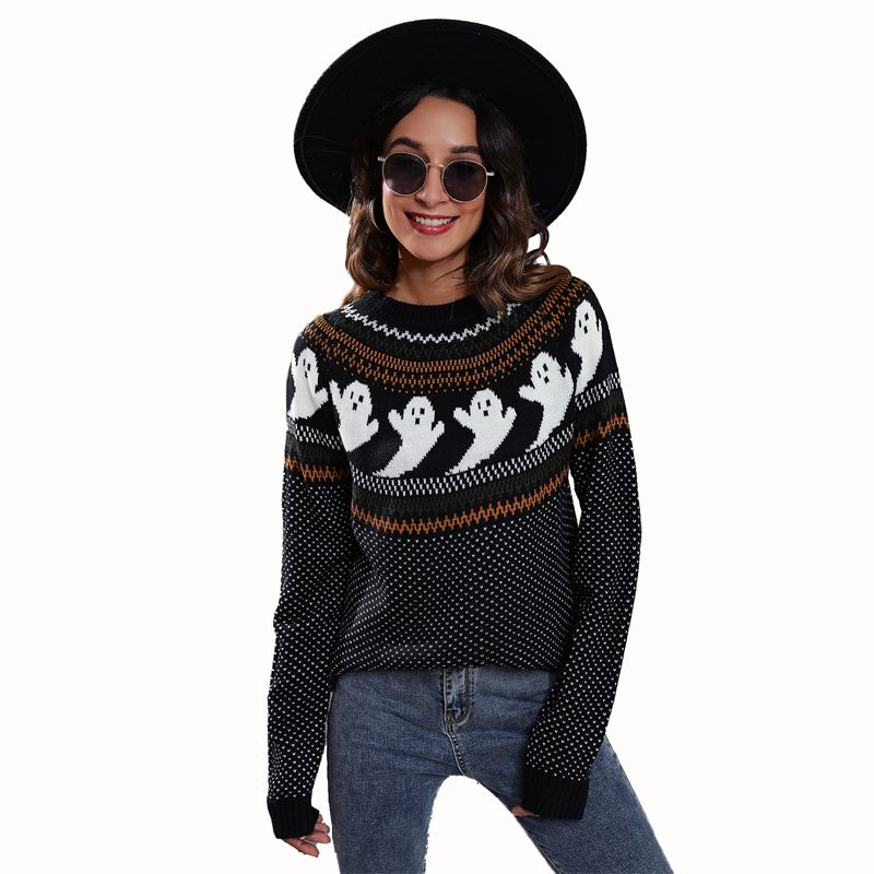 Halloween Temat Pullover SWEAT Kobiety