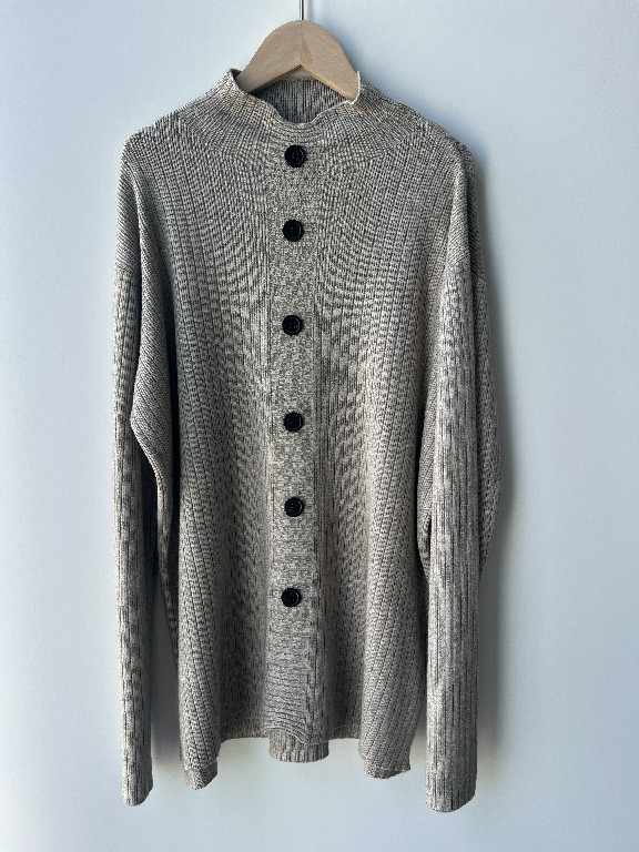 Długi guziki Turtleck Pullover Knit Sweter