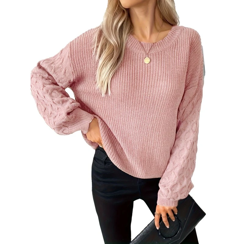 Pink Pullover SWEATER Kobiety