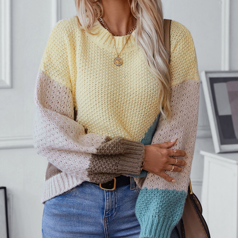Kobiety Sweter kolorowy pullover pullover