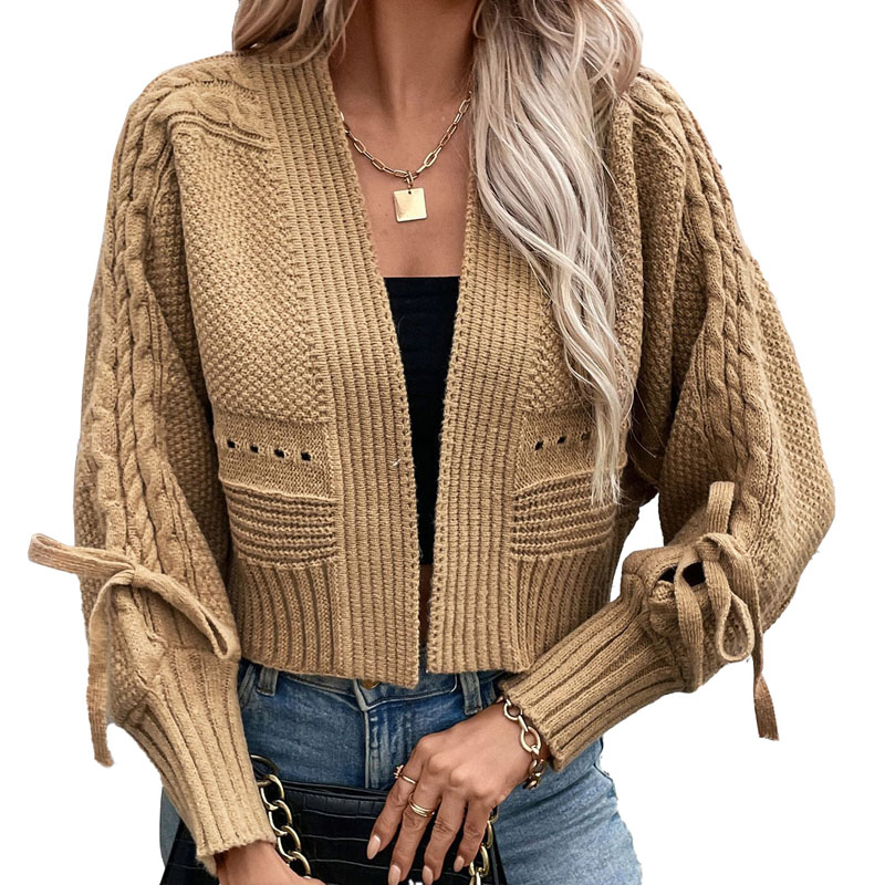 Kobiety Krótki sweter z dzianin